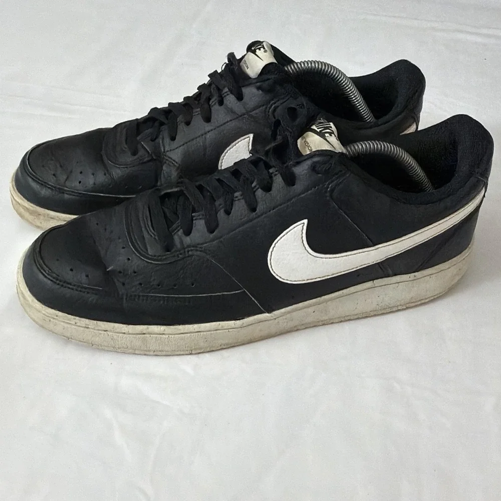 Nike DH2987-001 Nike Court Vision Low Next Nature Mens 11.5 Black/White Sneakers